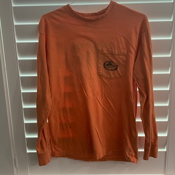 𝅺Men's Orange M Graphic Tee Ls T-Shirt - Picture 1 of 4
